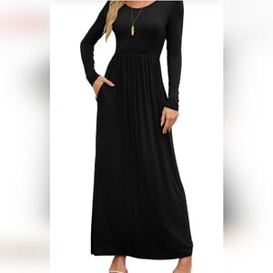 Dearcase | Dresses | Dearcase Plus Size Long Sleeve Maxi Dress With Pockets  | Poshmark